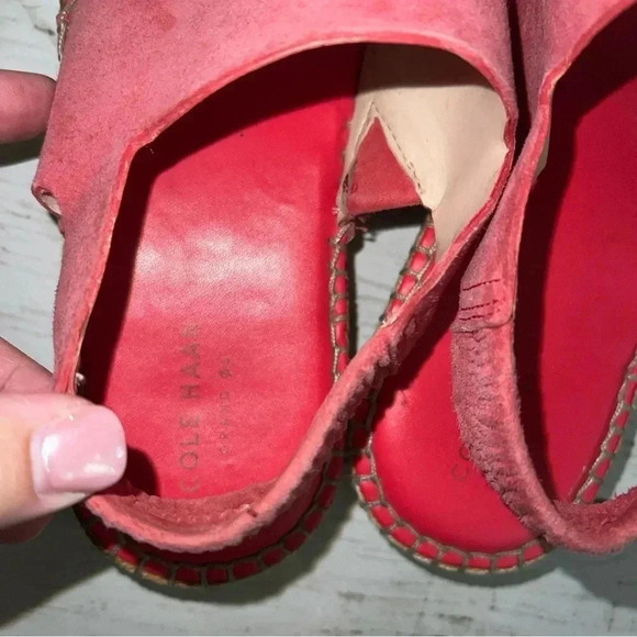 Cole Haan Cloudfeel Espadrille Sandals Flats Women’s 8.5B Pink - Picture 5 of 7